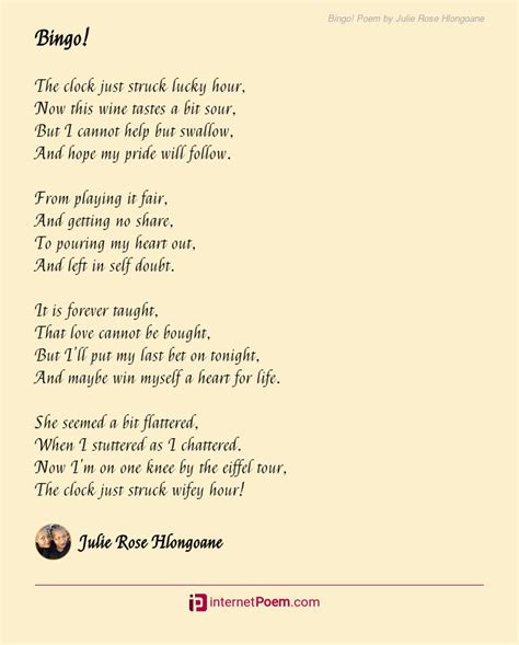 Funeral Poems About Bingo .